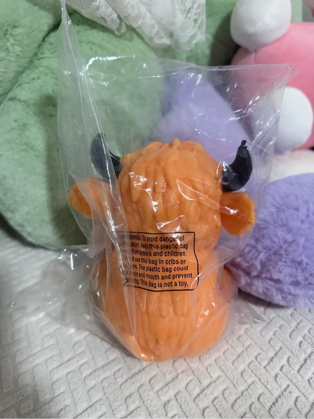 Play Side Highland Cow Squishy Toy Mini